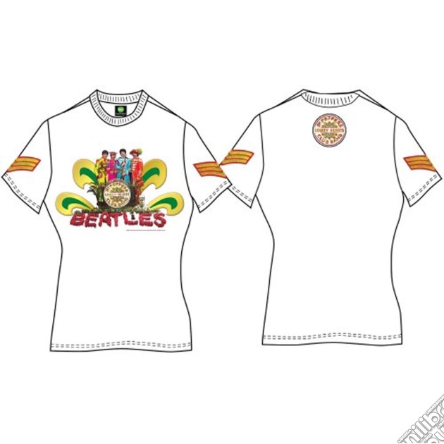 The Beatles Women's Tee: Sgt Pepper Naked (x-large) -womens - X-large - White - Apparel Tees & Shirtstee gioco