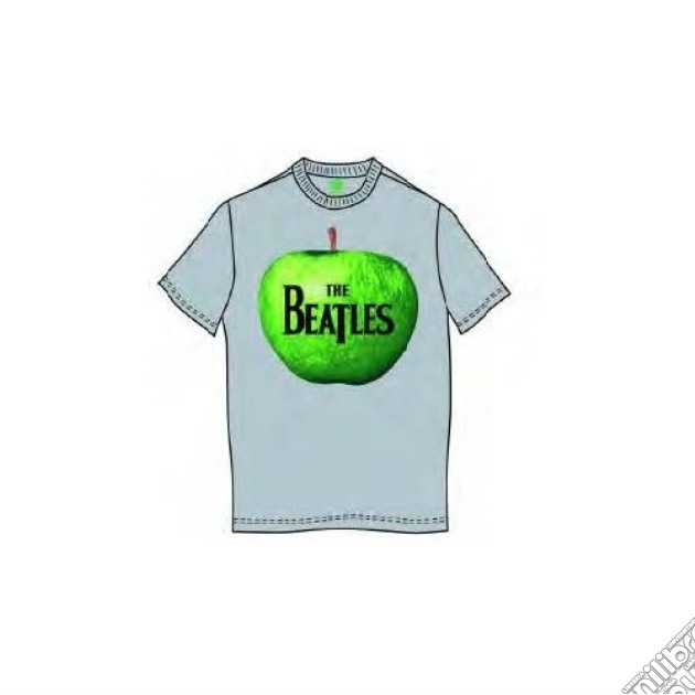 Beatles (The): Apple Grey (T-Shirt Unisex Tg. L) gioco di Rock Off