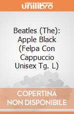Beatles (The): Apple Black (Felpa Con Cappuccio Unisex Tg. L) gioco di Rock Off
