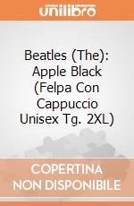 Beatles (The): Apple Black (Felpa Con Cappuccio Unisex Tg. 2XL) gioco di Rock Off