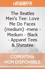 The Beatles Men's Tee: Love Me Do Faces (medium) -mens - Medium - Black - Apparel Tees & Shirtstee gioco