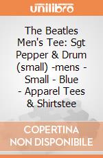 The Beatles Men's Tee: Sgt Pepper & Drum (small) -mens - Small - Blue - Apparel Tees & Shirtstee gioco