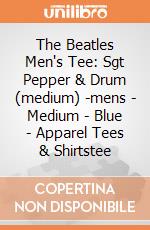 The Beatles Men's Tee: Sgt Pepper & Drum (medium) -mens - Medium - Blue - Apparel Tees & Shirtstee gioco