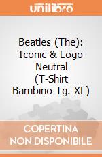 Beatles (The): Iconic & Logo Neutral (T-Shirt Bambino Tg. XL) gioco