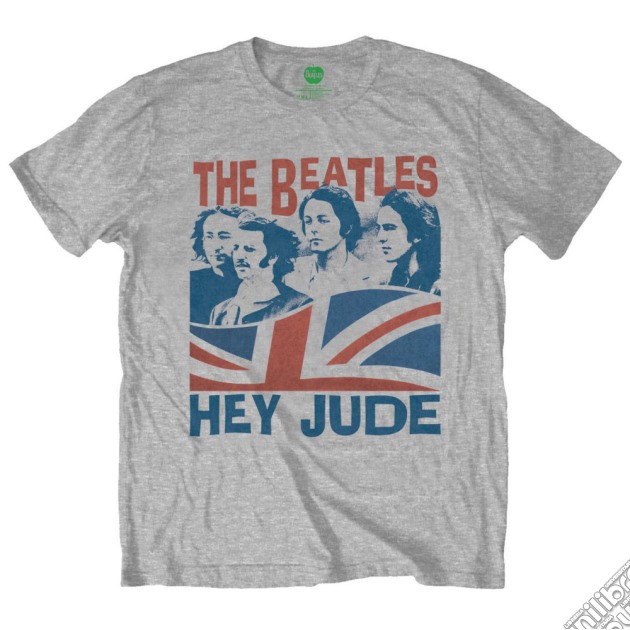 Beatles (The): Windswept/Hey Jude Grey (T-Shirt Unisex Tg. L) gioco