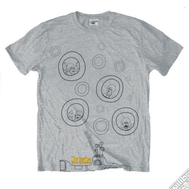 Beatles (The): Bubbles Grey (T-Shirt Unisex Tg. S) gioco