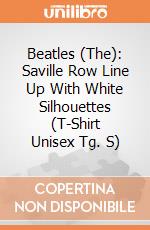 Beatles (The): Saville Row Line Up With White Silhouettes (T-Shirt Unisex Tg. S) gioco di Rock Off