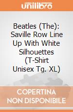 Beatles (The): Saville Row Line Up With White Silhouettes (T-Shirt Unisex Tg. XL) gioco di Rock Off