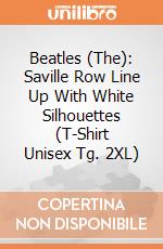 Beatles (The): Saville Row Line Up With White Silhouettes (T-Shirt Unisex Tg. 2XL) gioco di Rock Off