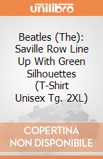 Beatles (The): Saville Row Line Up With Green Silhouettes (T-Shirt Unisex Tg. 2XL) gioco di Rock Off