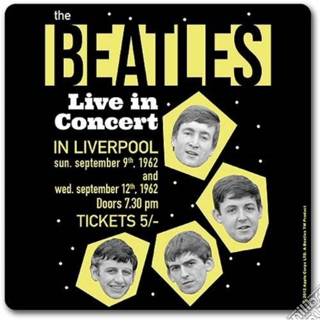Beatles (The): 1962 Live In Concert (Sottobicchiere) gioco di Rock Off