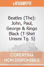 Beatles (The): John, Paul, George & Ringo Black (T-Shirt Unisex Tg. S) gioco di Rock Off