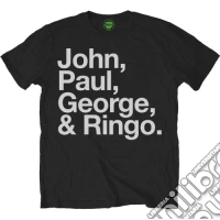 Beatles (The): Rock Off - John, Paul, George & Ringo Black (T-Shirt Unisex Tg. M) giochi