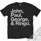 Beatles (The): John, Paul, George & Ringo Black (T-Shirt Unisex Tg. M) giochi