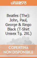 Beatles (The): John, Paul, George & Ringo Black (T-Shirt Unisex Tg. 2XL) gioco di Rock Off