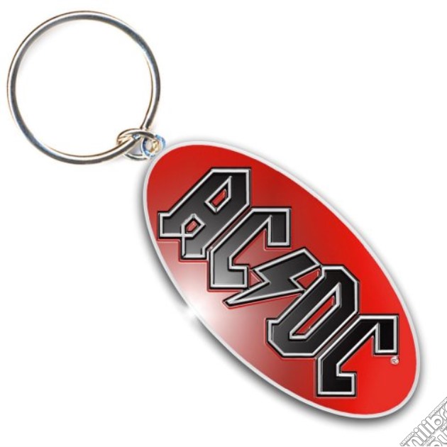 Ac/Dc - Red Logo (Portachiavi Metallo) gioco di Rock Off