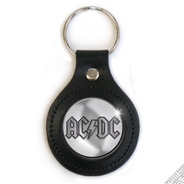 Ac/Dc - Leather Logo (Portachiavi Metallo) gioco di Rock Off
