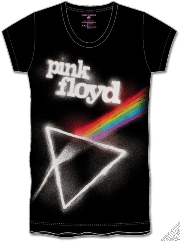 Pink Floyd - Graffiti Prism Black (Donna Tg. M) gioco di Rock Off