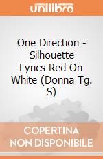 One Direction - Silhouette Lyrics Red On White (Donna Tg. S) gioco di Rock Off
