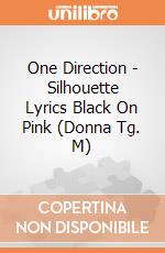 One Direction - Silhouette Lyrics Black On Pink (Donna Tg. M) gioco di Rock Off