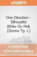One Direction - Silhouette White On Pink (Donna Tg. L) gioco di Rock Off
