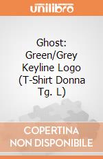 Ghost: Green/Grey Keyline Logo (T-Shirt Donna Tg. L) gioco di Rock Off