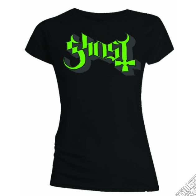 Ghost: Green/Grey Keyline Logo (T-Shirt Donna Tg. XL) gioco di Rock Off