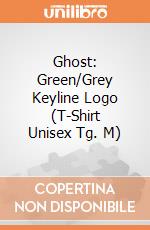 Ghost: Green/Grey Keyline Logo (T-Shirt Unisex Tg. M) gioco di Rock Off