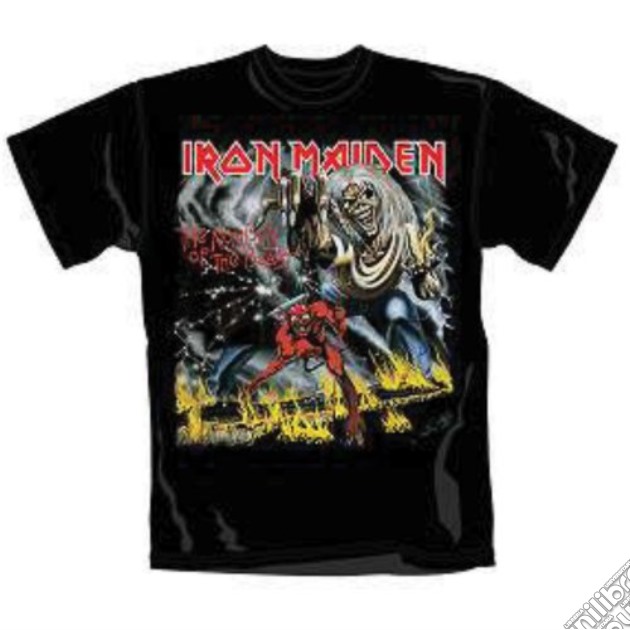 Iron Maiden: Number Of The Beast Black (T-Shirt Unisex Tg. S) gioco di Rock Off