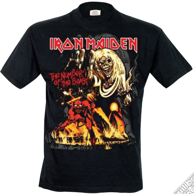 Iron Maiden: Number Of The Beast Graphic (T-Shirt Unisex Tg. M) gioco di Rock Off