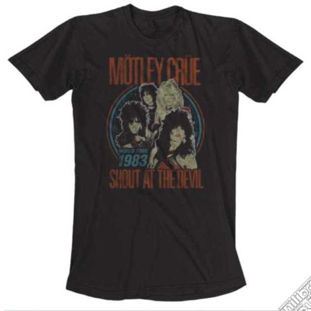 Motley Crue - Vintage World Tour 1983 Black (Unisex Tg. M) gioco di Rock Off