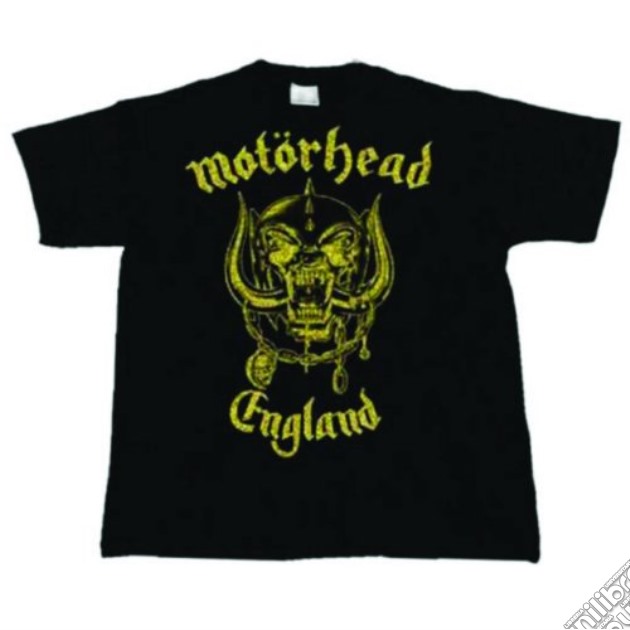 Motorhead: England Classic Gold (T-Shirt Unisex Tg. S) gioco di Rock Off