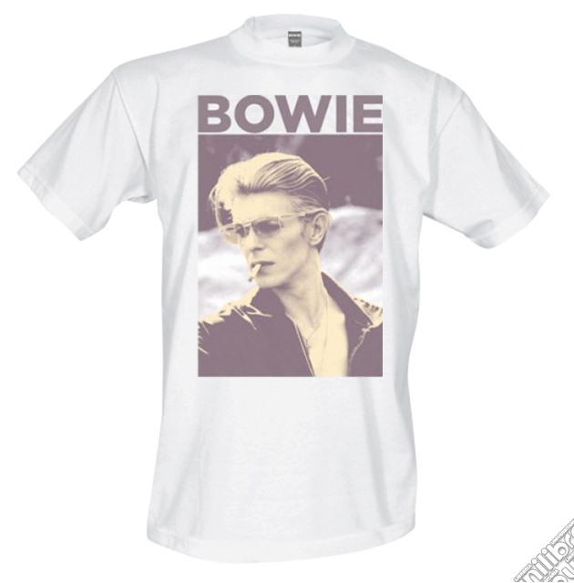David Bowie: Smoking (T-Shirt Unisex Tg. S) gioco di Rock Off