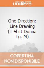 One Direction: Line Drawing (T-Shirt Donna Tg. M) gioco di Rock Off