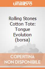 Rolling Stones Cotton Tote: Tongue Evolution (borsa) gioco di Rock Off