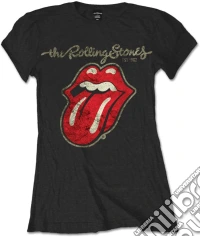 Rolling Stones (The): Rock Off - Plastered Tongue Black (T-Shirt Donna Tg. L) giochi