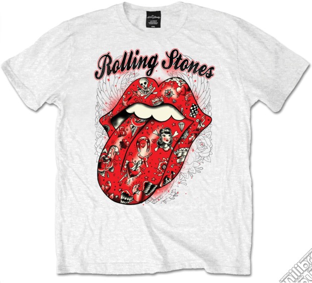Rolling Stones (The): Tattoo Flash (T-Shirt Unisex Tg. S) gioco di Rock Off