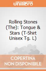 Rolling Stones (The): Tongue & Stars (T-Shirt Unisex Tg. L) gioco di Rock Off