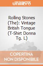 Rolling Stones (The): Vintage British Tongue (T-Shirt Donna Tg. L) gioco di Rock Off