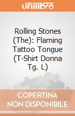 Rolling Stones (The): Flaming Tattoo Tongue (T-Shirt Donna Tg. L) gioco di Rock Off