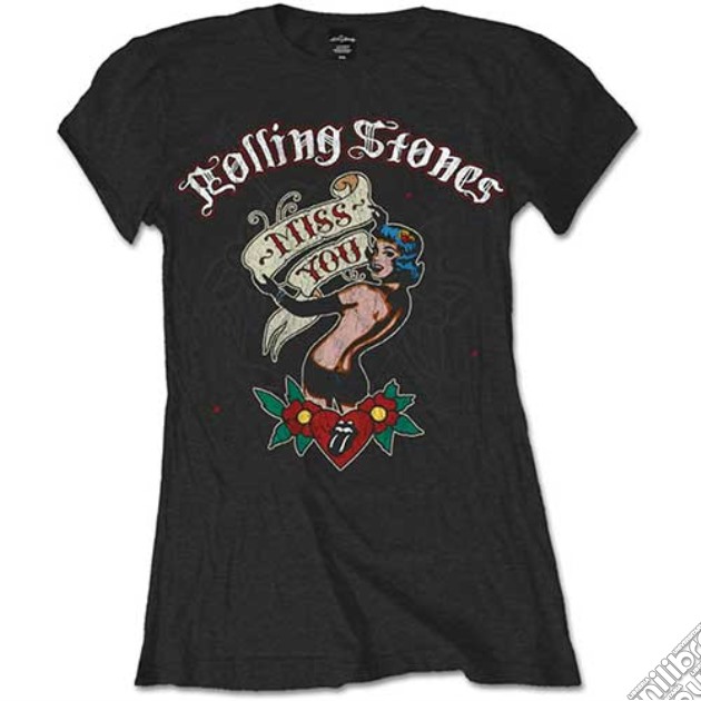Rolling Stones (The): Miss You (T-Shirt Donna Tg. L) gioco di Rock Off