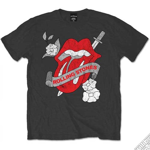 Rolling Stones (The): Vintage Tattoo (T-Shirt Unisex Tg. M) gioco di Rock Off