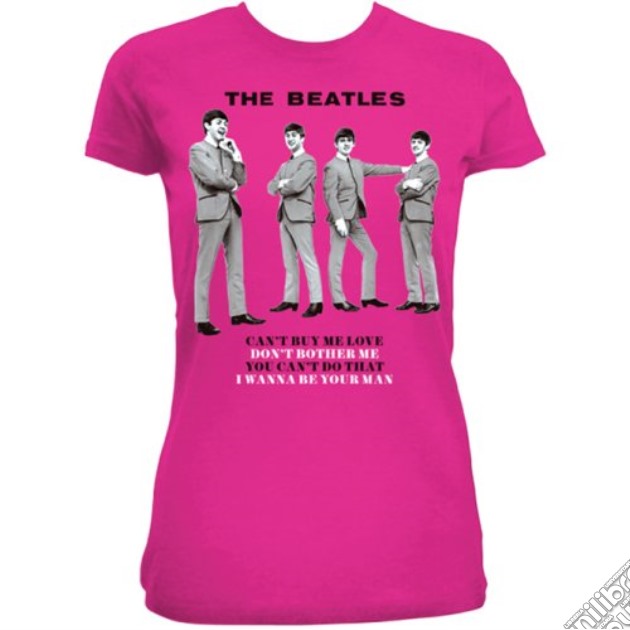 Beatles (The): You Can't Do That Fucsia (T-Shirt Donna Tg. S) gioco di Rock Off