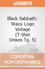Black Sabbath: Wavy Logo Vintage (T-Shirt Unisex Tg. S) gioco di Rock Off
