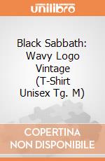 Black Sabbath: Wavy Logo Vintage (T-Shirt Unisex Tg. M) gioco di Rock Off
