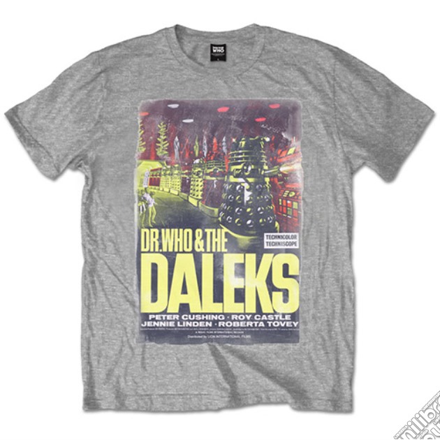 Dr Who - Daleks Grey (T-Shirt Unisex Tg. M) gioco di Rock Off