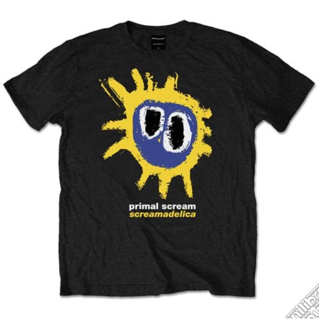Primal Scream: Screamadelica Yellow (T-Shirt Unisex Tg. S) gioco di Rock Off