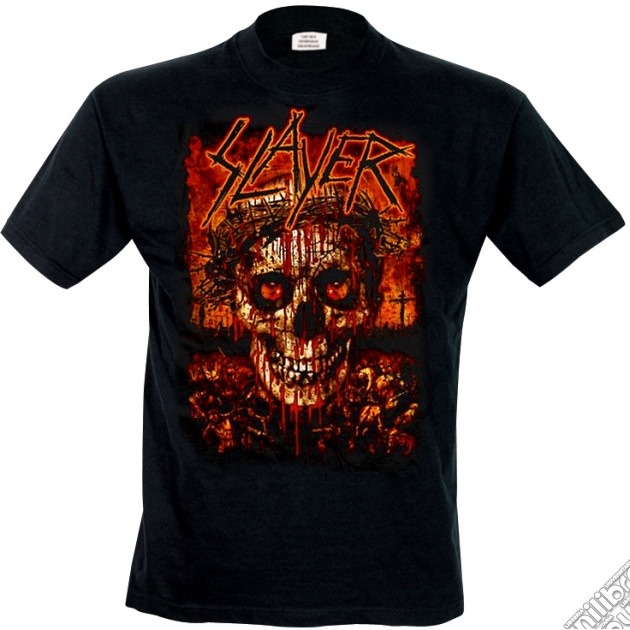 Slayer: Crowned Skull (T-Shirt Unisex Tg. S) gioco di Rock Off
