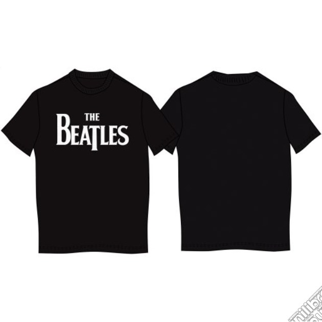 Beatles (The): Drop T Logo Black (T-Shirt Unisex Tg. M) gioco di Rock Off