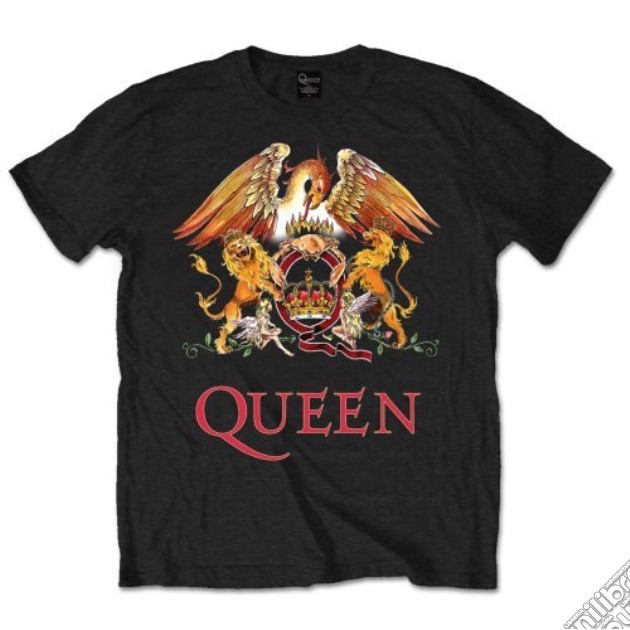 Queen: Classic Crest (T-Shirt Unisex Tg. S) gioco di Rock Off